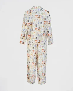 Outlet Fable England Catherine Rowe Pet Portraits Margarita Green Long Pajamas