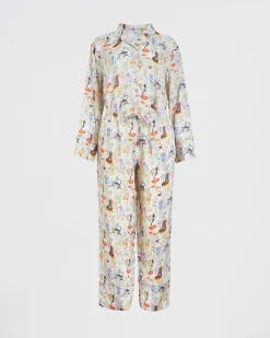 Outlet Fable England Catherine Rowe Pet Portraits Margarita Green Long Pajamas