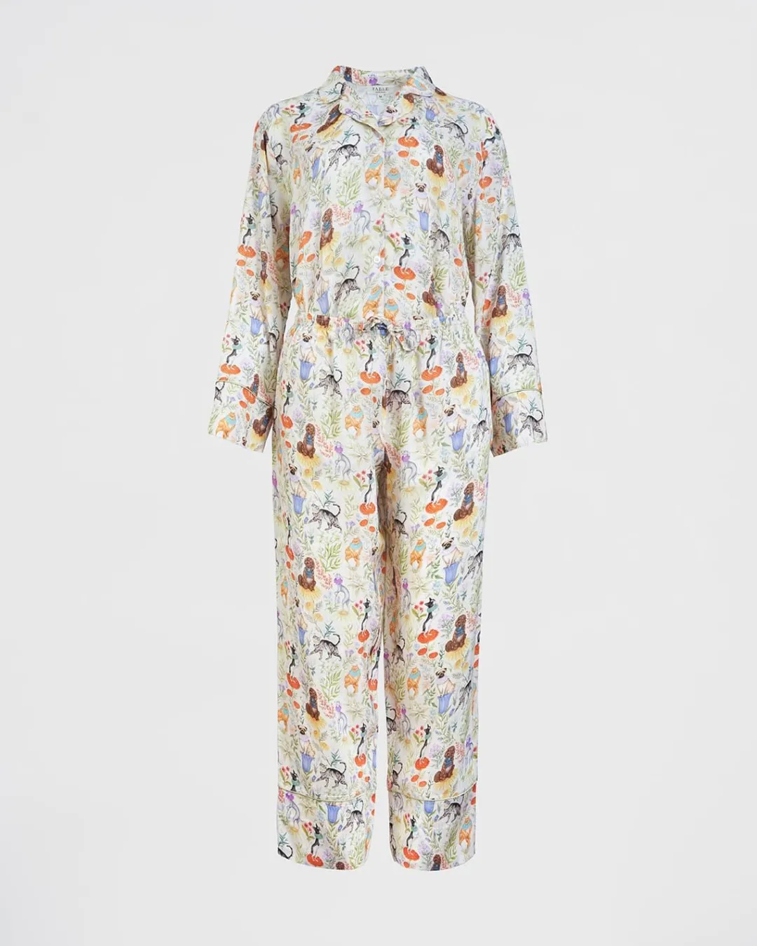 Outlet Fable England Catherine Rowe Pet Portraits Margarita Green Long Pajamas