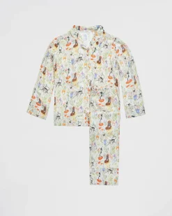 Outlet Fable England Catherine Rowe Pet Portraits Margarita Green Long Pajamas
