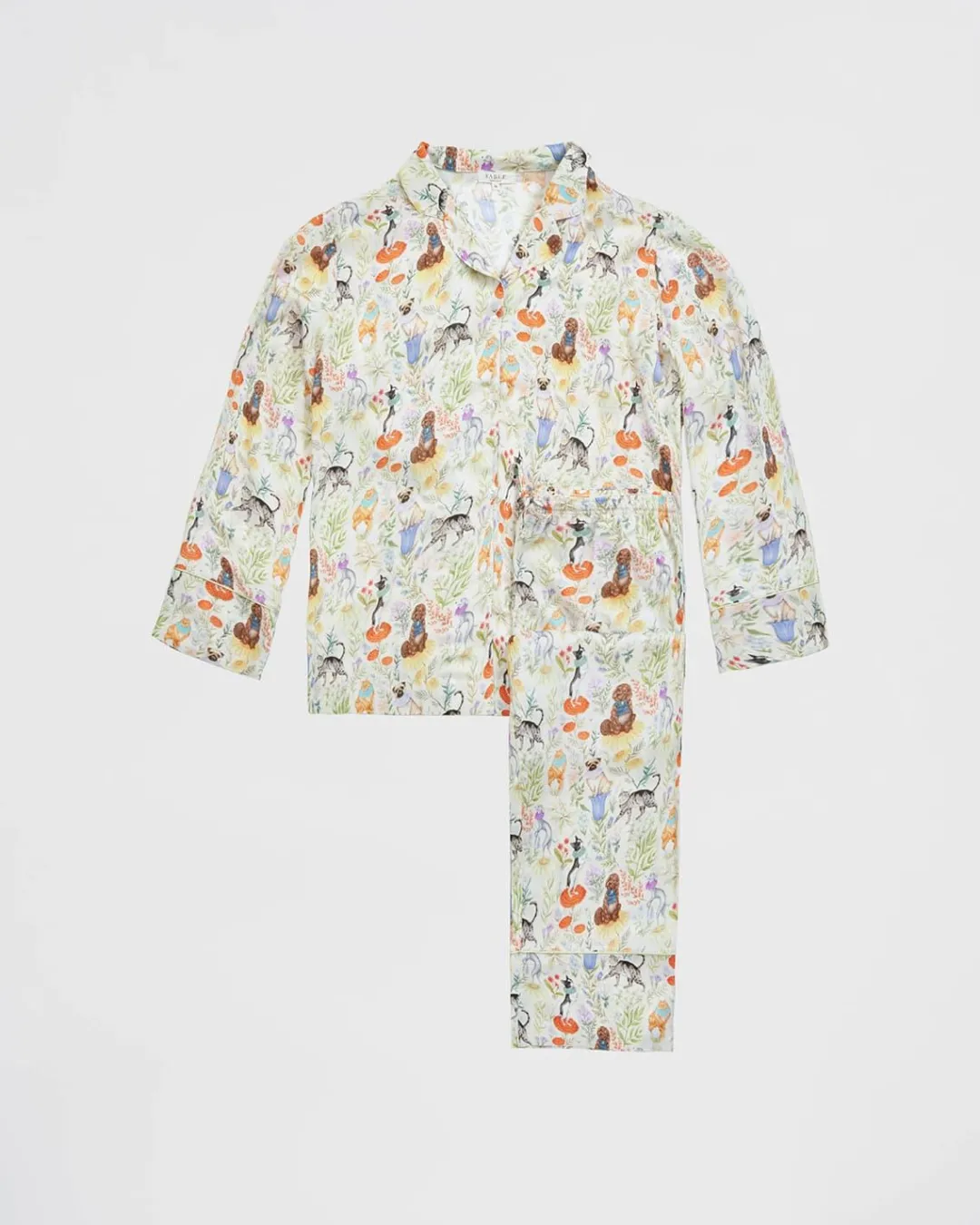 Outlet Fable England Catherine Rowe Pet Portraits Margarita Green Long Pajamas
