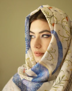 Clearance Fable England Catherine Rowe x Celestial Snake Lightweight Scarf