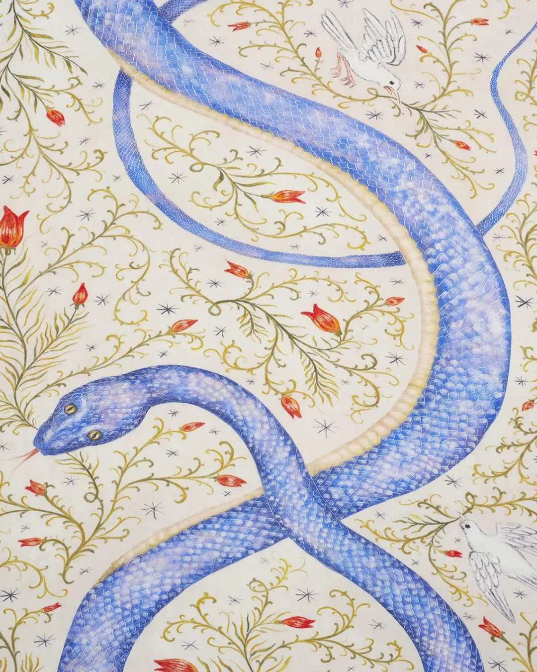 Clearance Fable England Catherine Rowe x Celestial Snake Lightweight Scarf