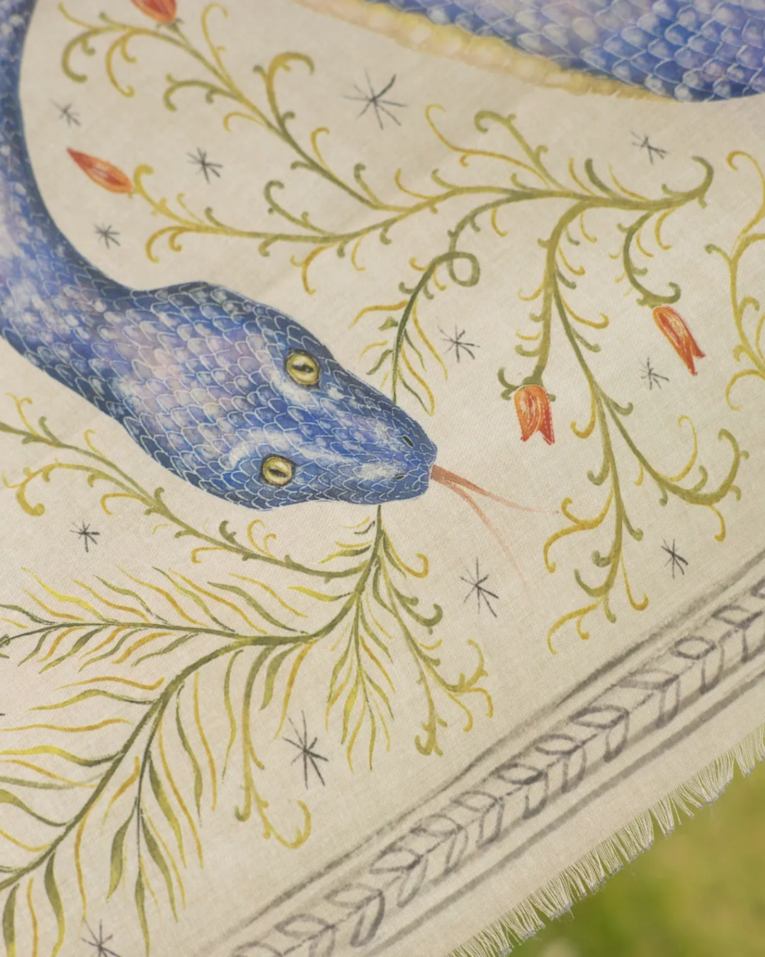 Clearance Fable England Catherine Rowe x Celestial Snake Lightweight Scarf