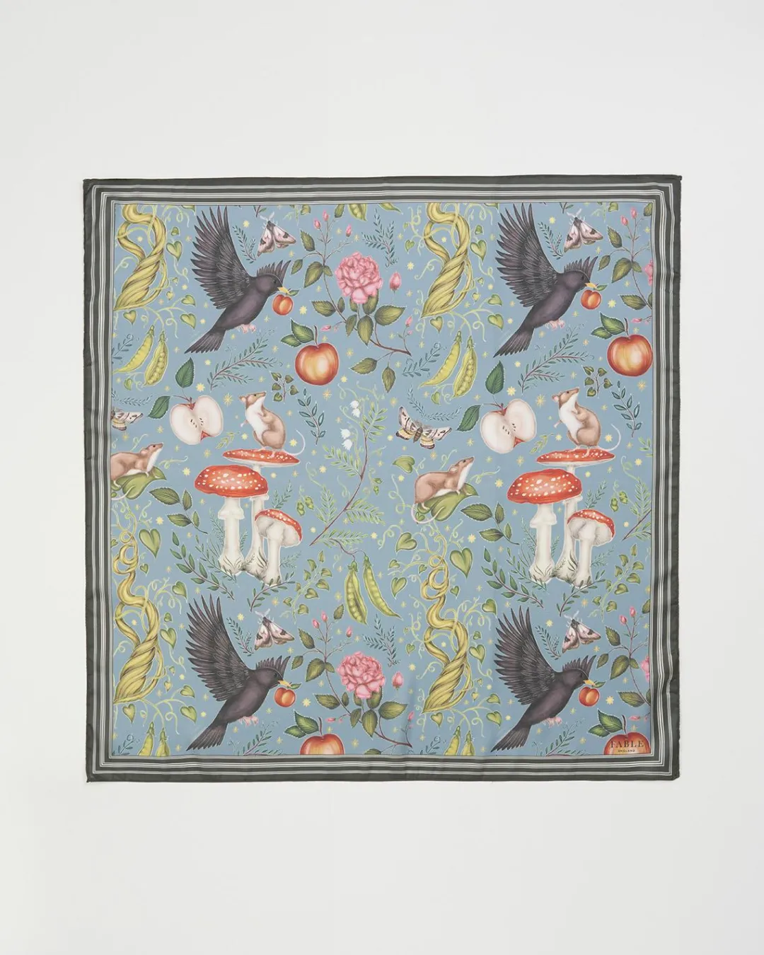 Discount Fable England Catherine Rowe's Into The Woods Square Scarf Teal