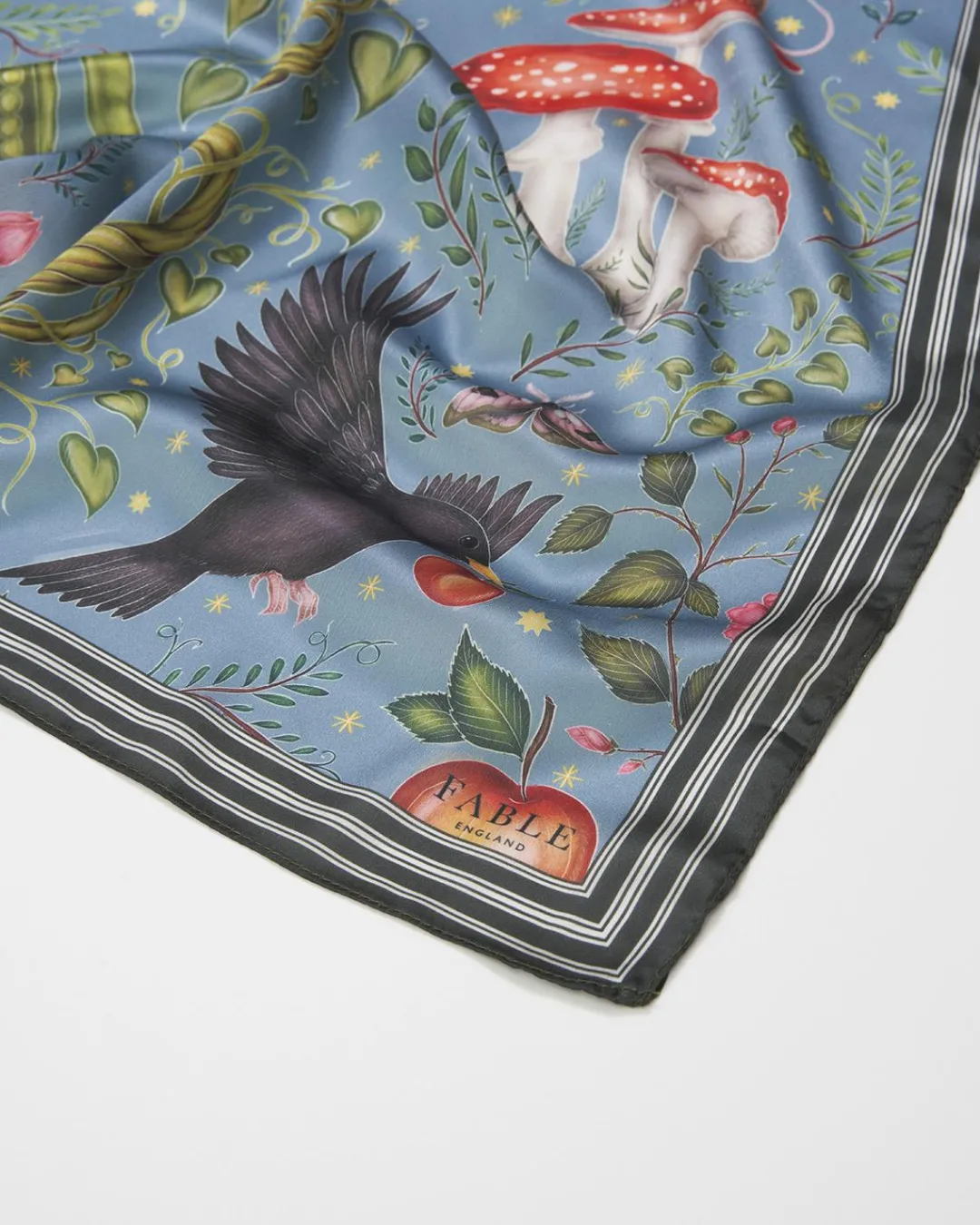 Discount Fable England Catherine Rowe's Into The Woods Square Scarf Teal