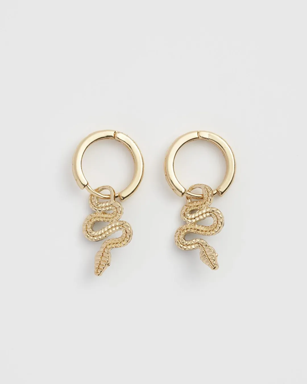 Hot Fable England Celestial Snake Huggie Earrings