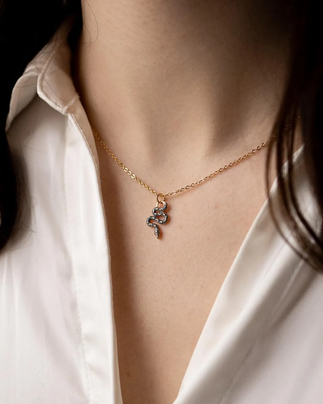 Outlet Fable England Celestial Snake Necklace