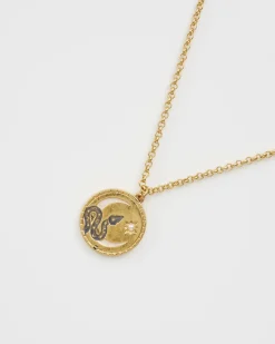 Best Fable England Celestial Snake Pendant Necklace