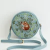 Online Fable England Chloe Circle Bag Embroidered Dormouse Blue