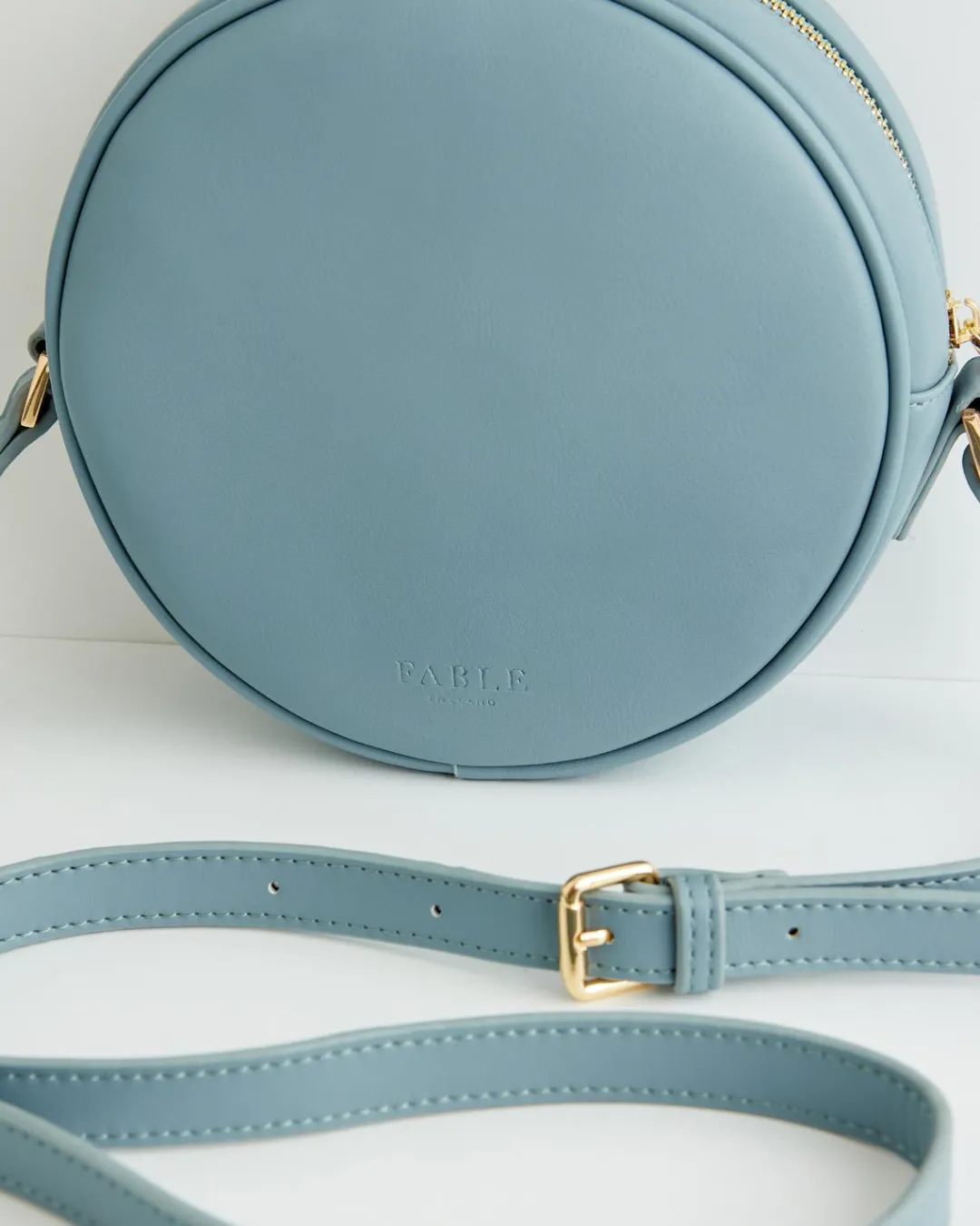Online Fable England Chloe Circle Bag Embroidered Dormouse Blue