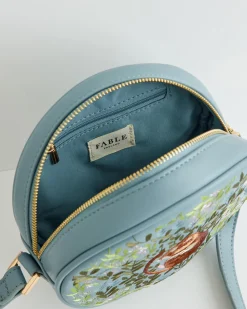 Online Fable England Chloe Circle Bag Embroidered Dormouse Blue