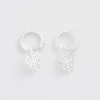 Online Fable England Cobweb Huggie Earrings Silver