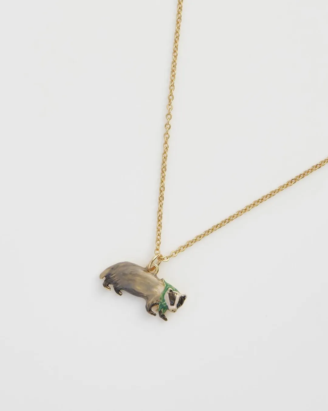 Best Fable England Cozy Badger Charm Necklace