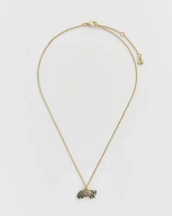 Best Fable England Cozy Badger Charm Necklace