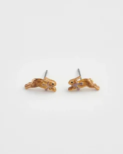 New Fable England Cozy Bunny Stud Earrings
