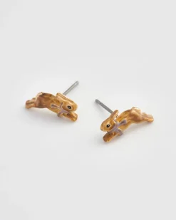 New Fable England Cozy Bunny Stud Earrings