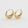 Clearance Fable England Daisy Hoop Earrings