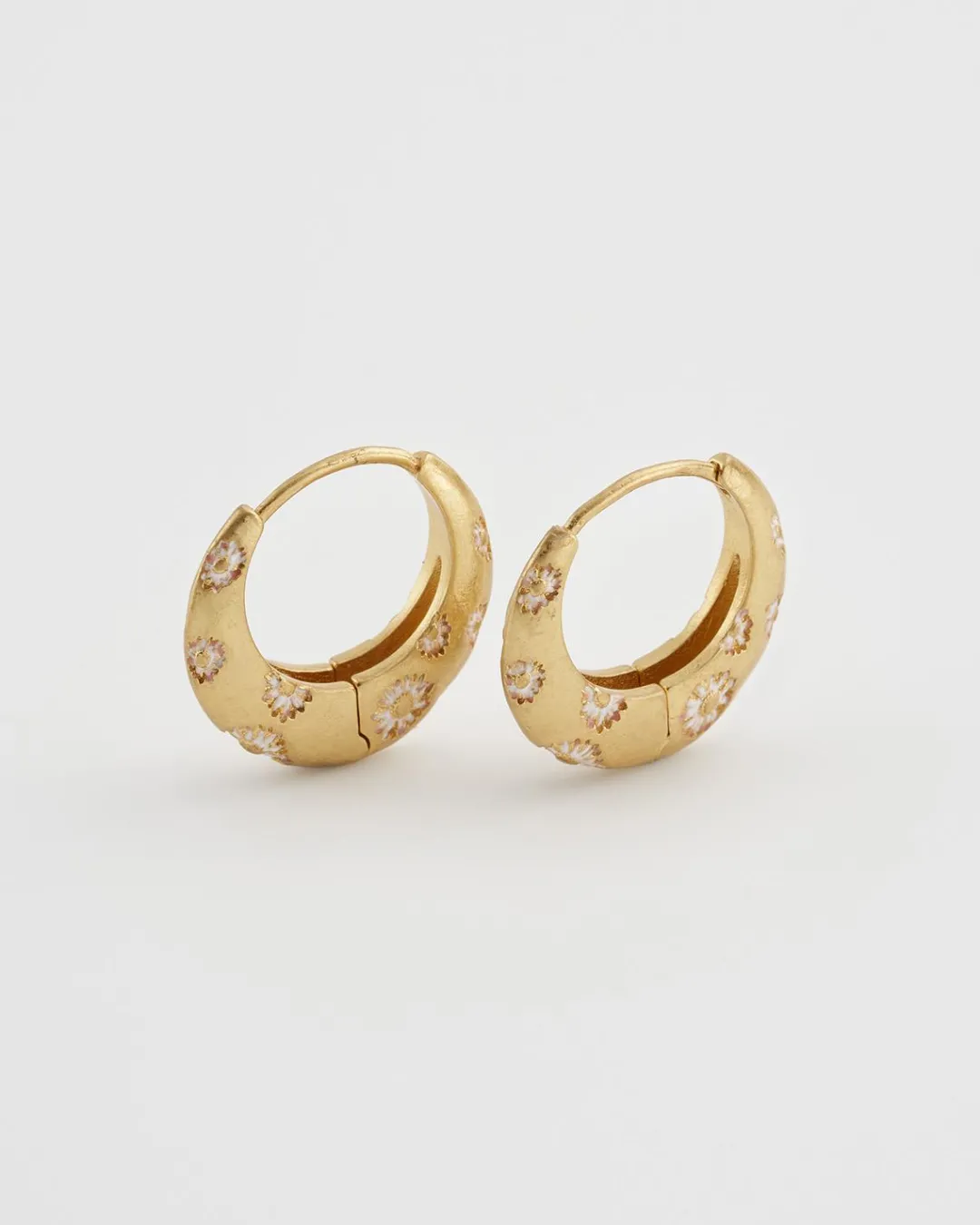 Clearance Fable England Daisy Hoop Earrings