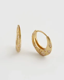 Clearance Fable England Daisy Hoop Earrings
