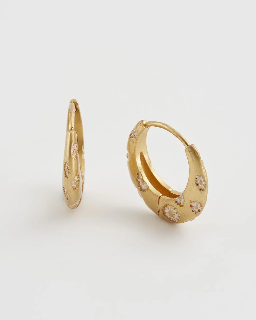 Clearance Fable England Daisy Hoop Earrings