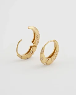 Clearance Fable England Daisy Hoop Earrings