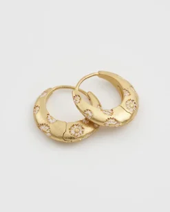 Clearance Fable England Daisy Hoop Earrings