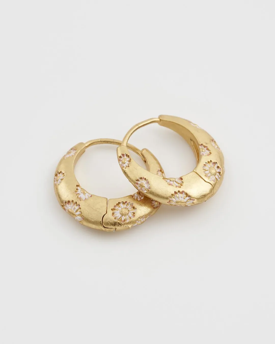 Clearance Fable England Daisy Hoop Earrings