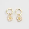 Fashion Fable England Daisy Huggie Earrings