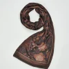 New Fable England Deco Bloom Brown Midweight Scarf