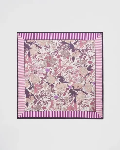 Sale Fable England Deco Bloom Large Square Scarf