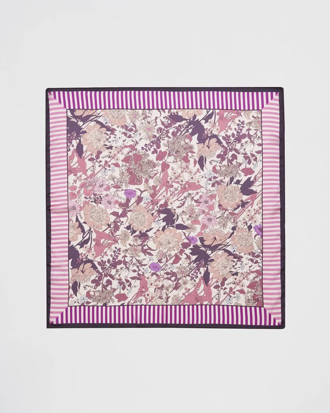 Sale Fable England Deco Bloom Large Square Scarf