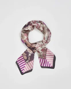 Sale Fable England Deco Bloom Large Square Scarf