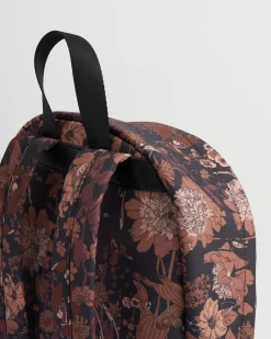 Hot Fable England Deco Blooms Large Black Backpack