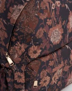 Hot Fable England Deco Blooms Large Black Backpack