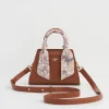 Fashion Fable England Deco Blooms Mini Tan Tote