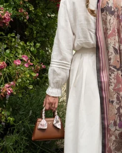 Fashion Fable England Deco Blooms Mini Tan Tote