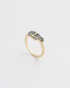 Sale Fable England Deco Butterfly Blue Ring