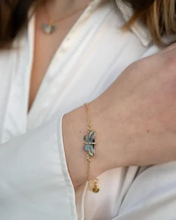 New Fable England Deco Butterfly Bracelet Blue
