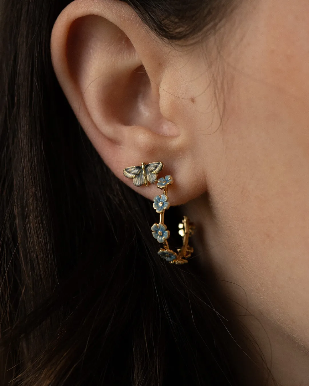 Online Fable England Deco Butterfly Stud Earrings