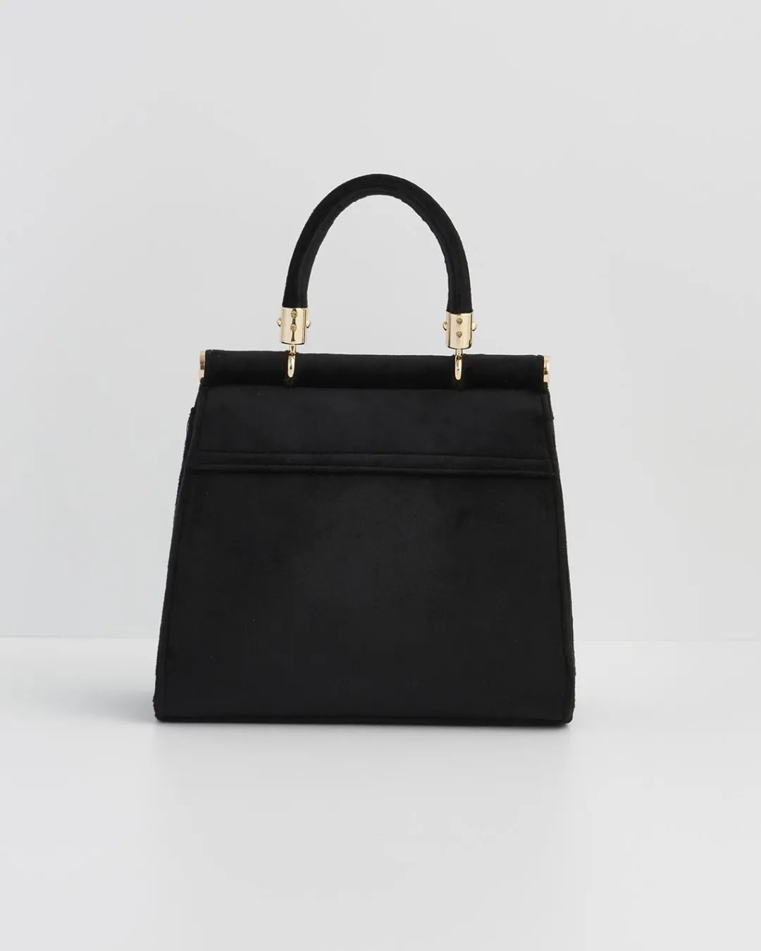 Discount Fable England Deer & Moon Embroidered Black Velvet Tote