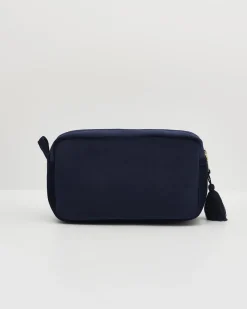 Online Fable England Deer & Moon Embroidered Pouch Blueberry Velvet