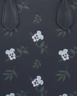 Clearance Fable England Ditsy Navy Medium Tote