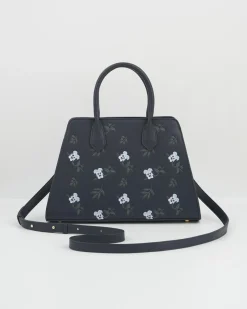 Clearance Fable England Ditsy Navy Medium Tote