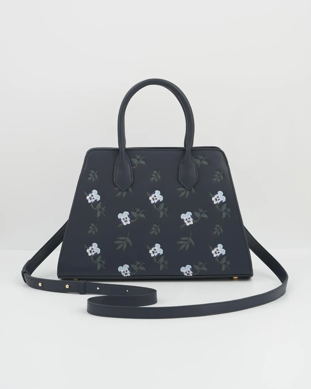 Clearance Fable England Ditsy Navy Medium Tote