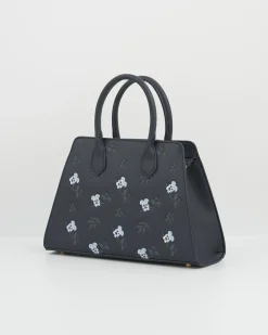 Clearance Fable England Ditsy Navy Medium Tote