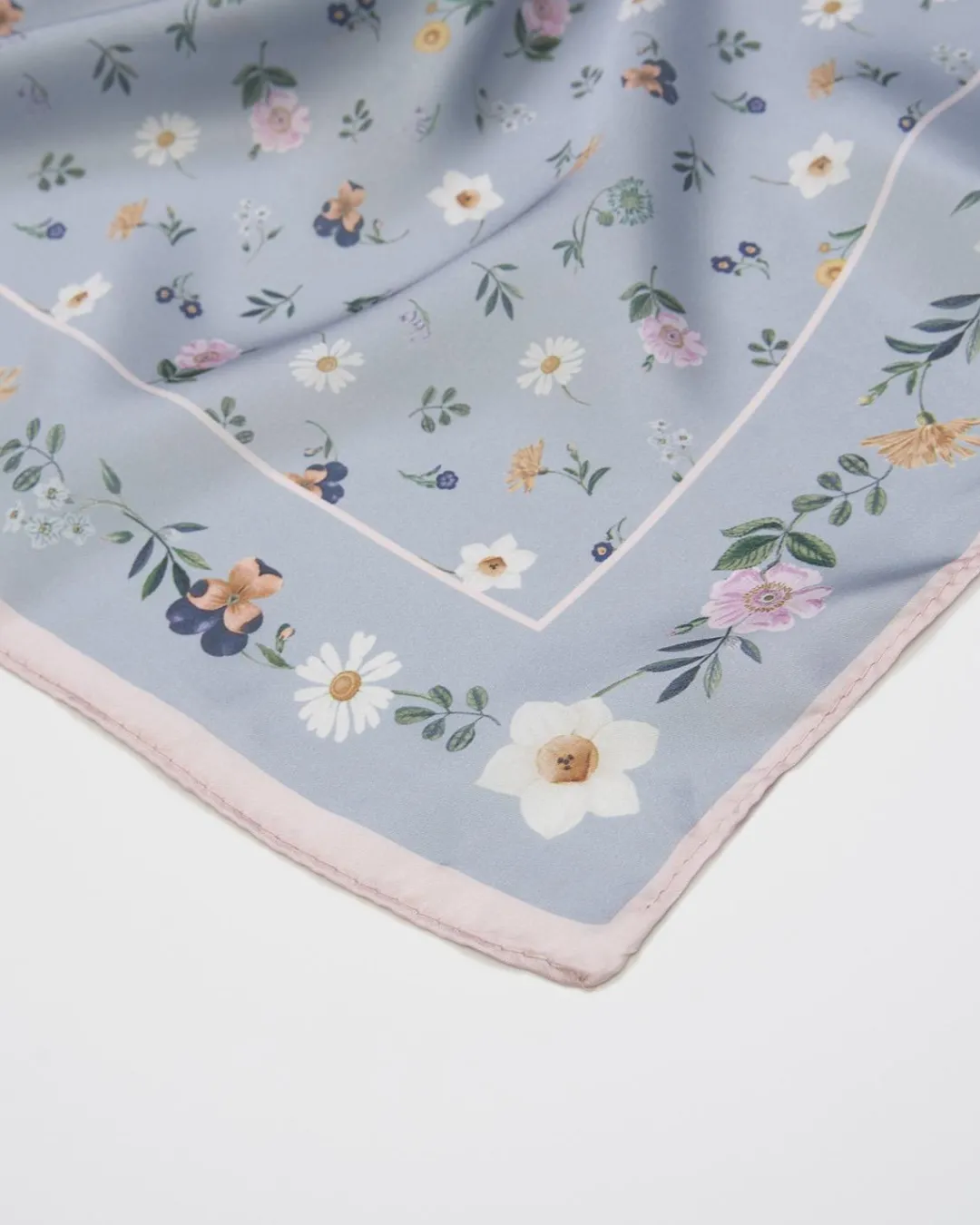 Fashion Fable England Ditsy Sprigs Silky Scarf