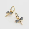 Best Fable England Dragonfly Crystal Earrings