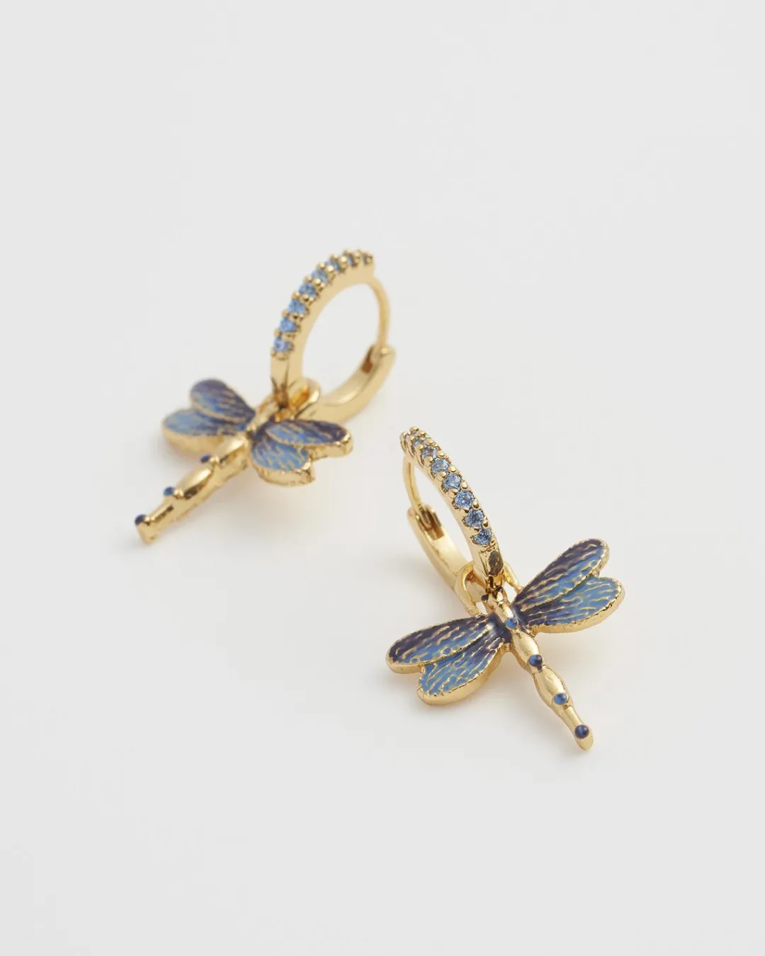 Best Fable England Dragonfly Crystal Earrings