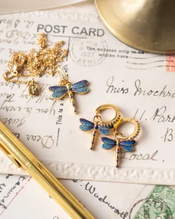 Best Fable England Dragonfly Crystal Earrings